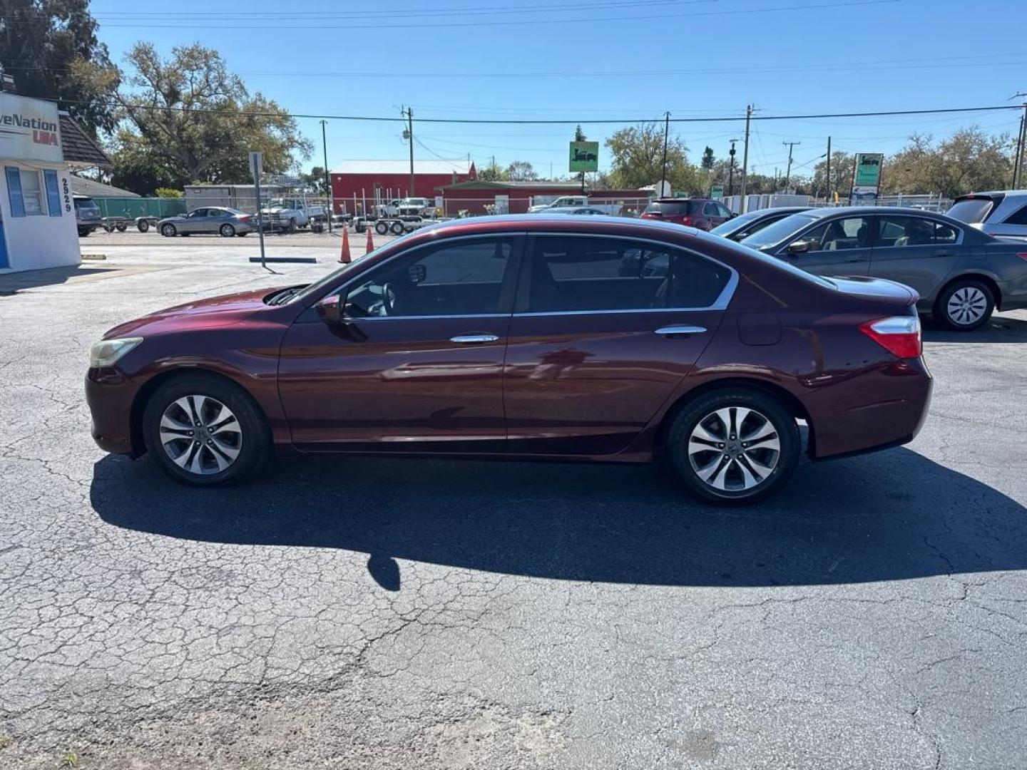 2014 RED HONDA ACCORD LX (1HGCR2F35EA) with an 2.4L engine, Continuously Variable transmission, located at 2929 9th St. West, Bradenton, 34205, (941) 242-2810, 27.473591, -82.570679 - Thanks for inquring into DriveNation USA! All vehicles listed can be viewed at www.drivenationusa.com for vehicle history reports and additonal info. We cannot quote any terms such as down payments or monthly payments without an application. You can apply directly at www.drivenationusa.com or by con - Photo#4