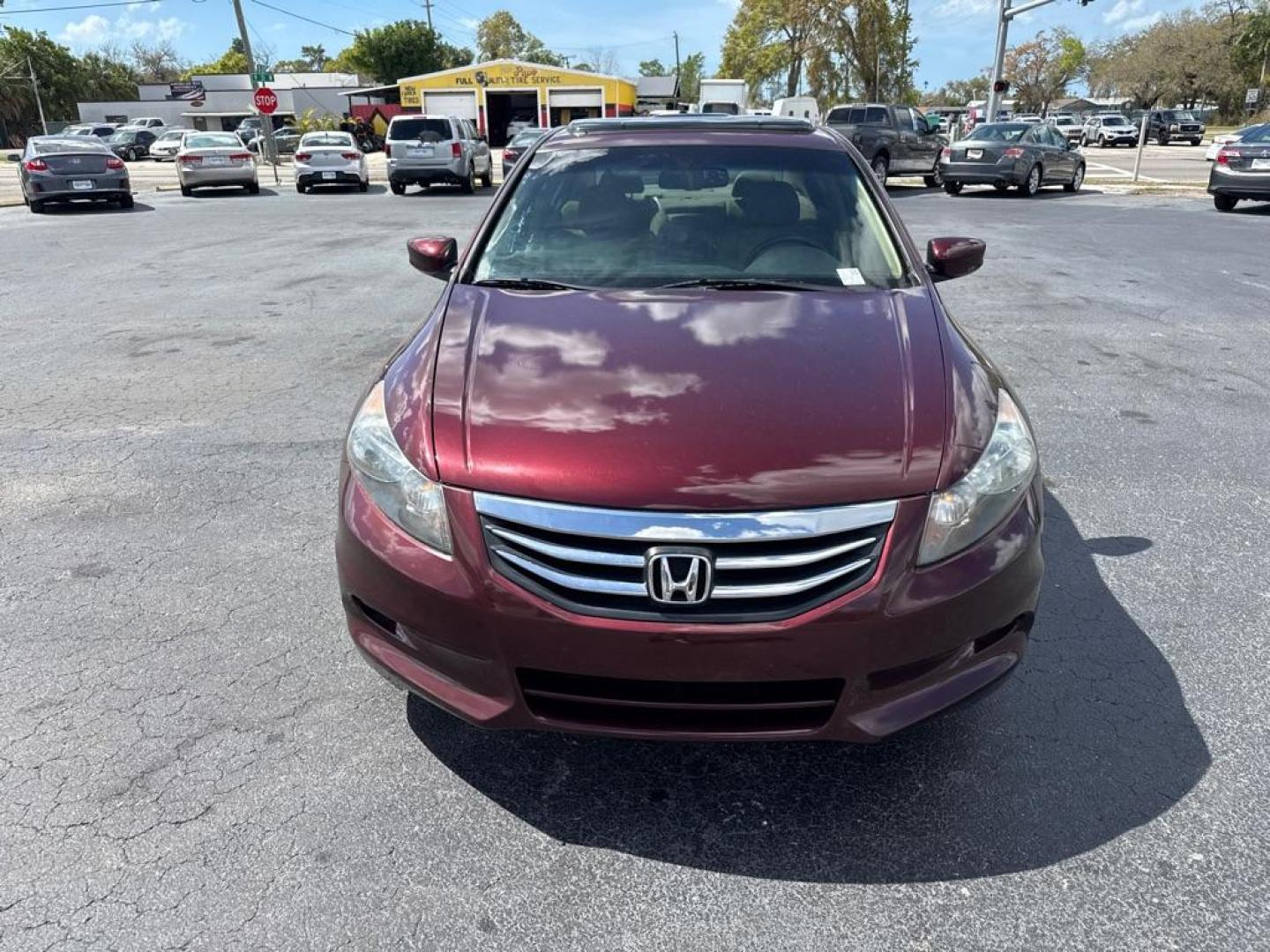 2011 RED HONDA ACCORD EXL (1HGCP3F82BA) with an 3.5L engine, Automatic transmission, located at 2929 9th St. West, Bradenton, 34205, (941) 242-2810, 27.473591, -82.570679 - Photo#4