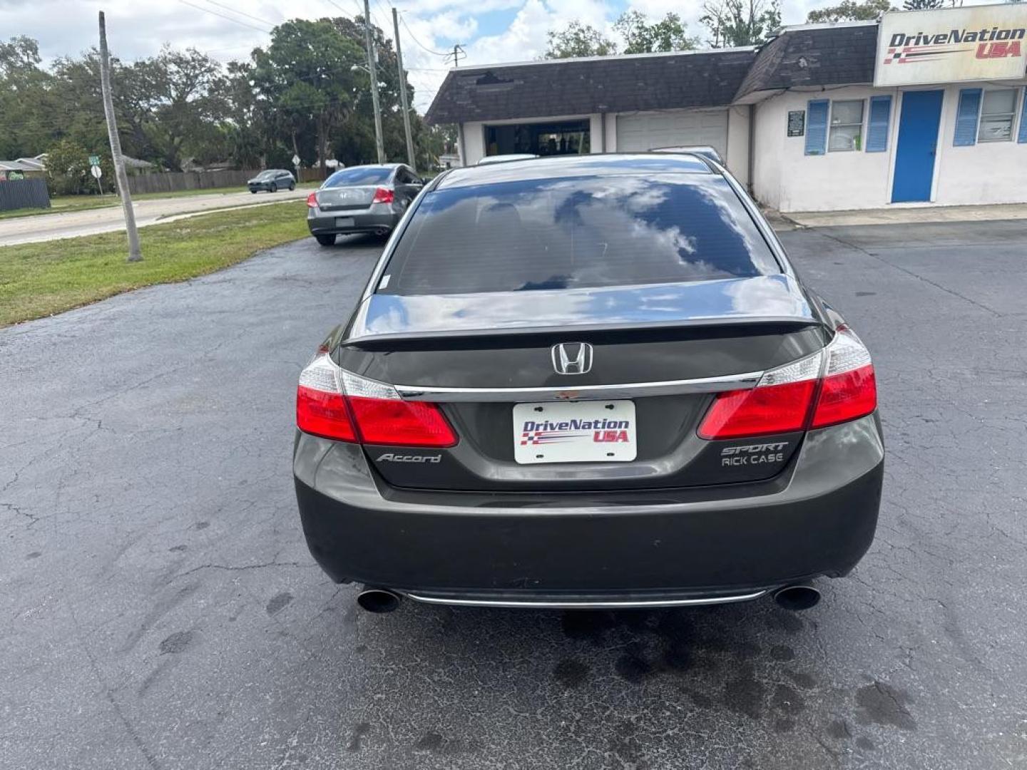 2014 BLACK HONDA ACCORD SPORT (1HGCR2F59EA) with an 2.4L engine, Continuously Variable transmission, located at 2929 9th St. West, Bradenton, 34205, (941) 242-2810, 27.473591, -82.570679 - Photo#6