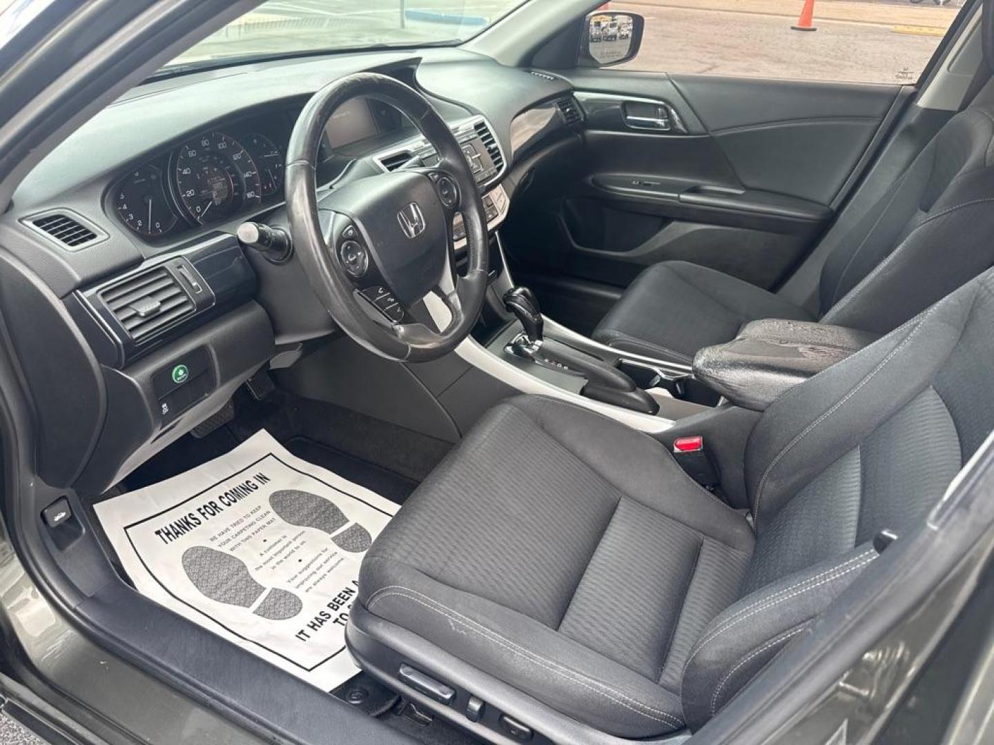 2014 BLACK HONDA ACCORD SPORT (1HGCR2F59EA) with an 2.4L engine, Continuously Variable transmission, located at 2929 9th St. West, Bradenton, 34205, (941) 242-2810, 27.473591, -82.570679 - Photo#9