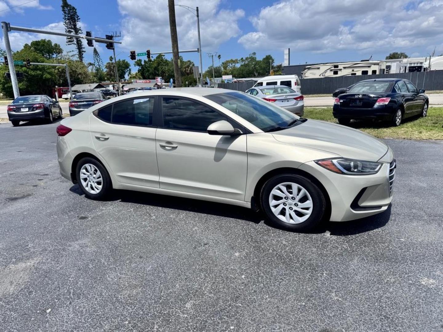 2017 TAN HYUNDAI ELANTRA SE (KMHD74LF7HU) with an 2.0L engine, Automatic transmission, located at 2929 9th St. West, Bradenton, 34205, (941) 242-2810, 27.473591, -82.570679 - Thanks for inquring into DriveNation USA! All vehicles listed can be viewed at www.drivenationusa.com for vehicle history reports and additonal info. We cannot quote any terms such as down payments or monthly payments without an application. You can apply directly at www.drivenationusa.com or by con - Photo#0