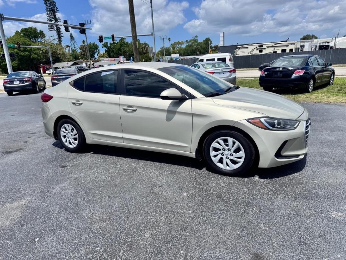 2017 TAN HYUNDAI ELANTRA SE (KMHD74LF7HU) with an 2.0L engine, Automatic transmission, located at 2929 9th St. West, Bradenton, 34205, (941) 242-2810, 27.473591, -82.570679 - Thanks for inquring into DriveNation USA! All vehicles listed can be viewed at www.drivenationusa.com for vehicle history reports and additonal info. We cannot quote any terms such as down payments or monthly payments without an application. You can apply directly at www.drivenationusa.com or by con - Photo#1
