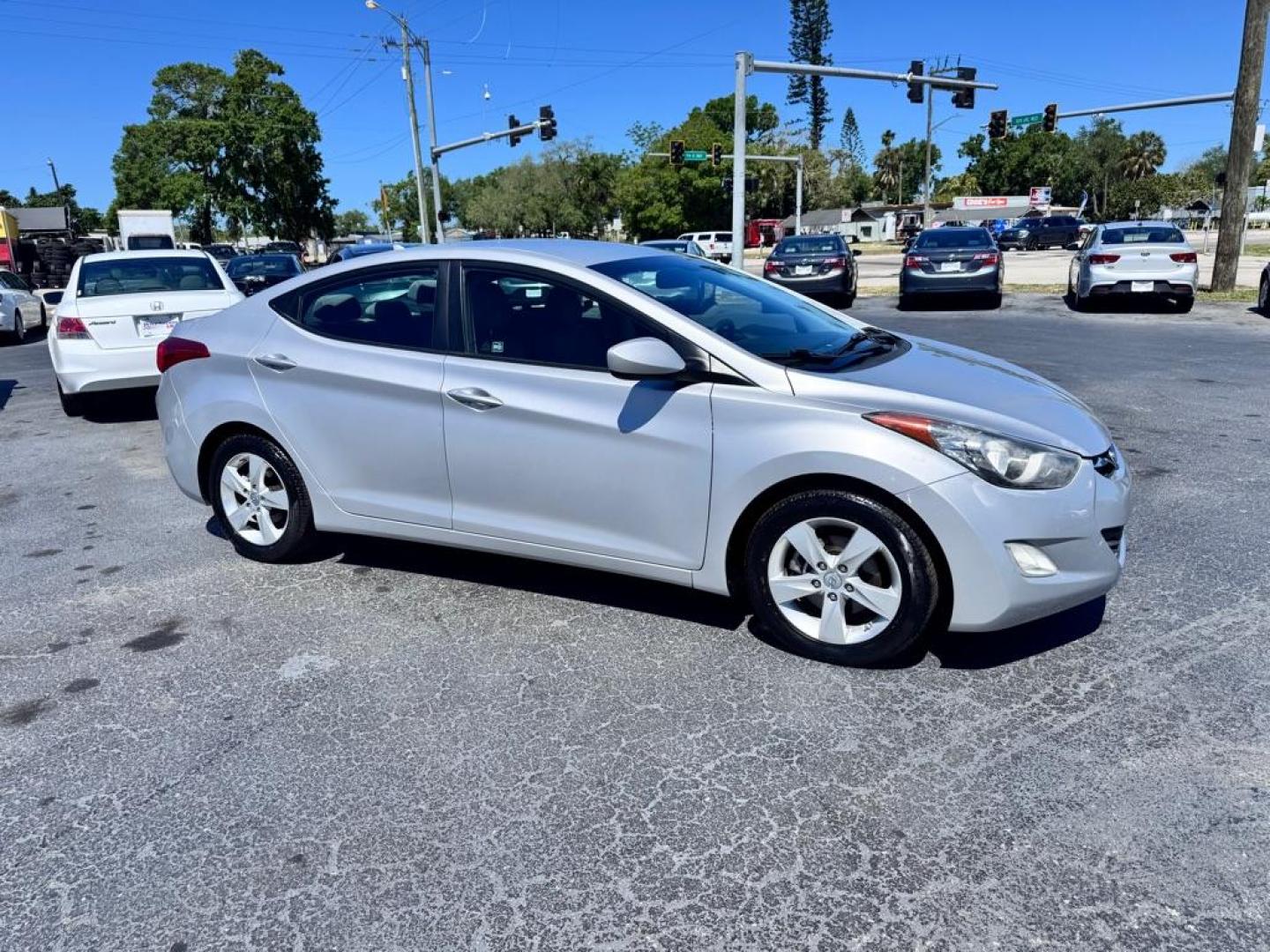 2012 SILVER HYUNDAI ELANTRA GLS (KMHDH4AE7CU) with an 1.8L engine, Automatic transmission - Photo#0