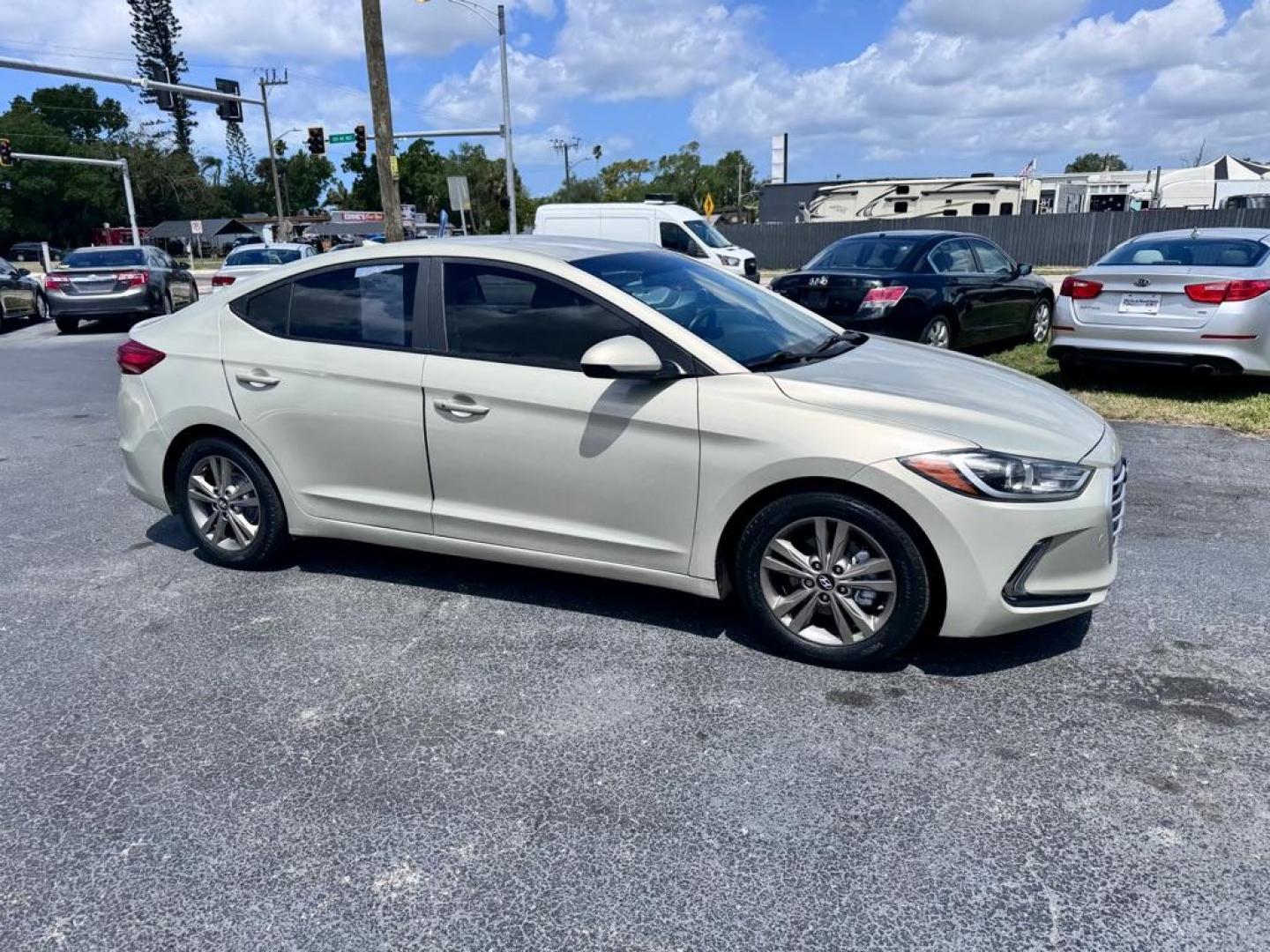 2017 TAN HYUNDAI ELANTRA SE (KMHD84LF1HU) with an 2.0L engine, Automatic transmission, located at 2929 9th St. West, Bradenton, 34205, (941) 242-2810, 27.473591, -82.570679 - Thanks for inquring into DriveNation USA! All vehicles listed can be viewed at www.drivenationusa.com for vehicle history reports and additonal info. We cannot quote any terms such as down payments or monthly payments without an application. You can apply directly at www.drivenationusa.com or by con - Photo#1
