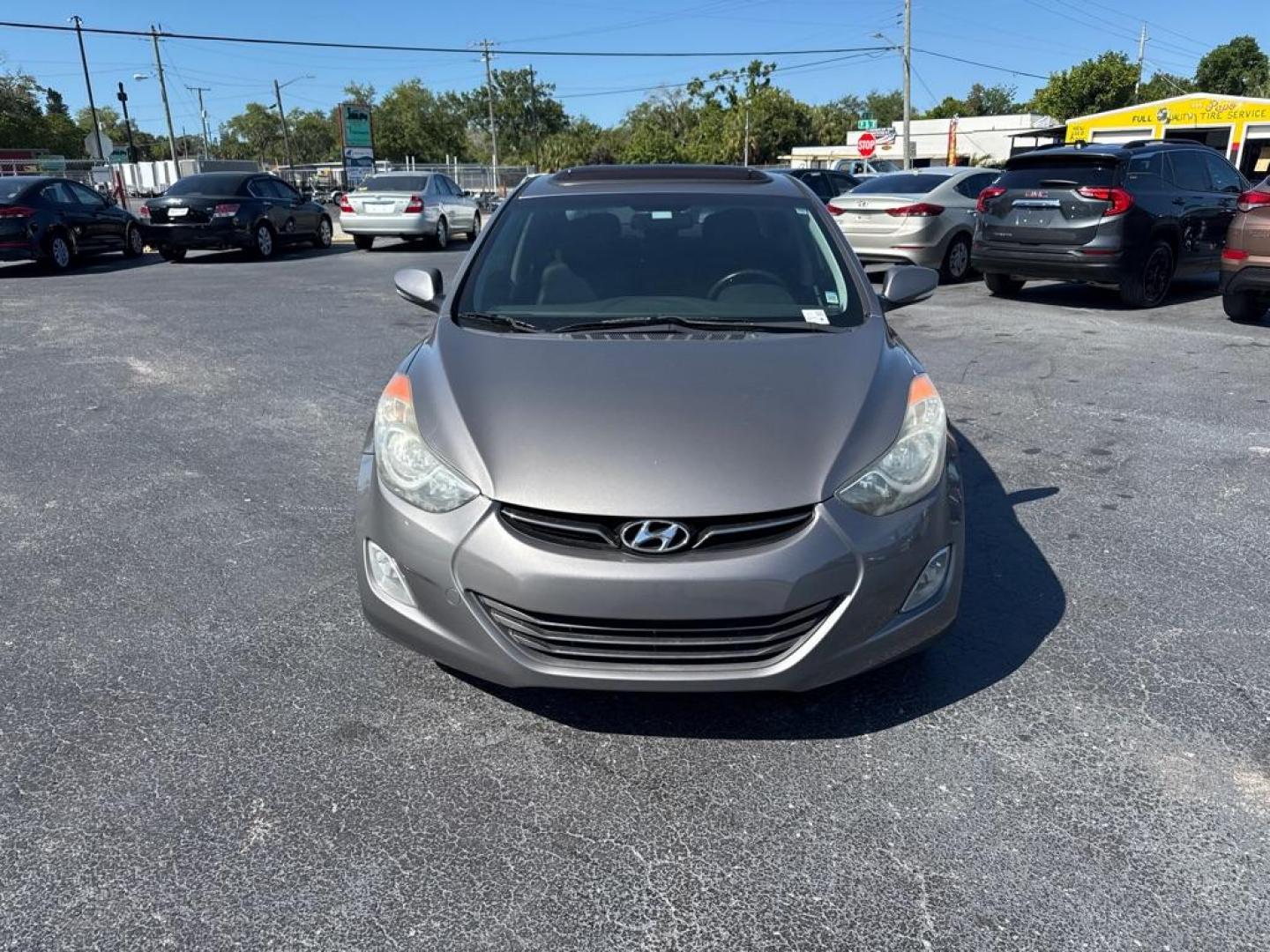 2013 GRAY HYUNDAI ELANTRA GLS (5NPDH4AE9DH) with an 1.8L engine, Automatic transmission, located at 2929 9th St. West, Bradenton, 34205, (941) 242-2810, 27.473591, -82.570679 - Photo#3