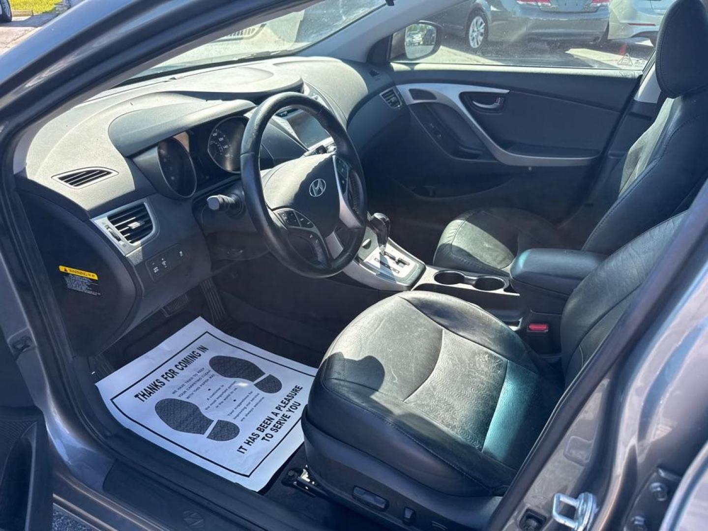 2013 GRAY HYUNDAI ELANTRA GLS (5NPDH4AE9DH) with an 1.8L engine, Automatic transmission, located at 2929 9th St. West, Bradenton, 34205, (941) 242-2810, 27.473591, -82.570679 - Photo#12