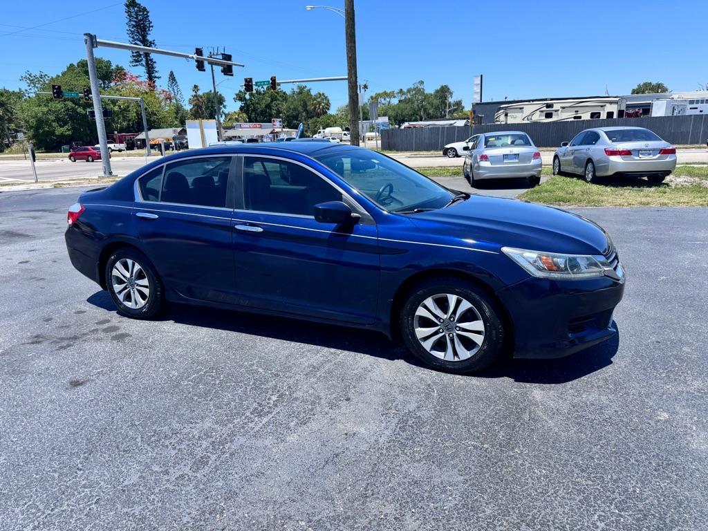 2014 BLUE HONDA ACCORD LX (1HGCR2F39EA) with an 2.4L engine, Continuously Variable transmission, located at 2929 9th St. West, Bradenton, 34205, (941) 242-2810, 27.473591, -82.570679 - Thanks for inquring into DriveNation USA! All vehicles listed can be viewed at www.drivenationusa.com for vehicle history reports and additonal info. We cannot quote any terms such as down payments or monthly payments without an application. You can apply directly at www.drivenationusa.com or by con - Photo#1