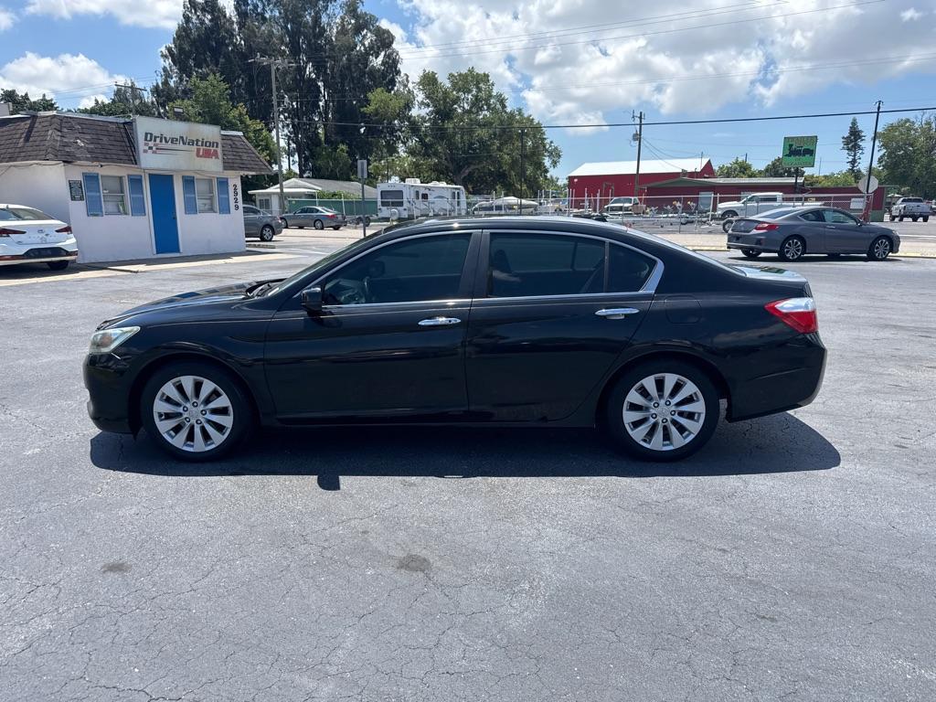 2013 BLACK HONDA ACCORD EXL (1HGCR2F86DA) with an 2.4L engine, Continuously Variable transmission, located at 2929 9th St. West, Bradenton, 34205, (941) 242-2810, 27.473591, -82.570679 - Thanks for inquring into DriveNation USA! All vehicles listed can be viewed at www.drivenationusa.com for vehicle history reports and additonal info. We cannot quote any terms such as down payments or monthly payments without an application. You can apply directly at www.drivenationusa.com or by con - Photo#4