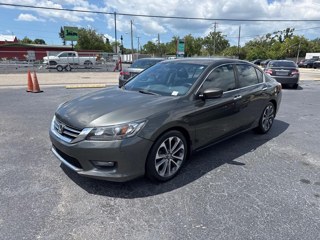 2015 GRAY HONDA ACCORD SPORT (1HGCR2F52FA) with an 2.4L engine, Continuously Variable transmission, located at 2929 9th St. West, Bradenton, 34205, (941) 242-2810, 27.473591, -82.570679 - Thanks for inquring into DriveNation USA! All vehicles listed can be viewed at www.drivenationusa.com for vehicle history reports and additonal info. We cannot quote any terms such as down payments or monthly payments without an application. You can apply directly at www.drivenationusa.com or by con - Photo#3