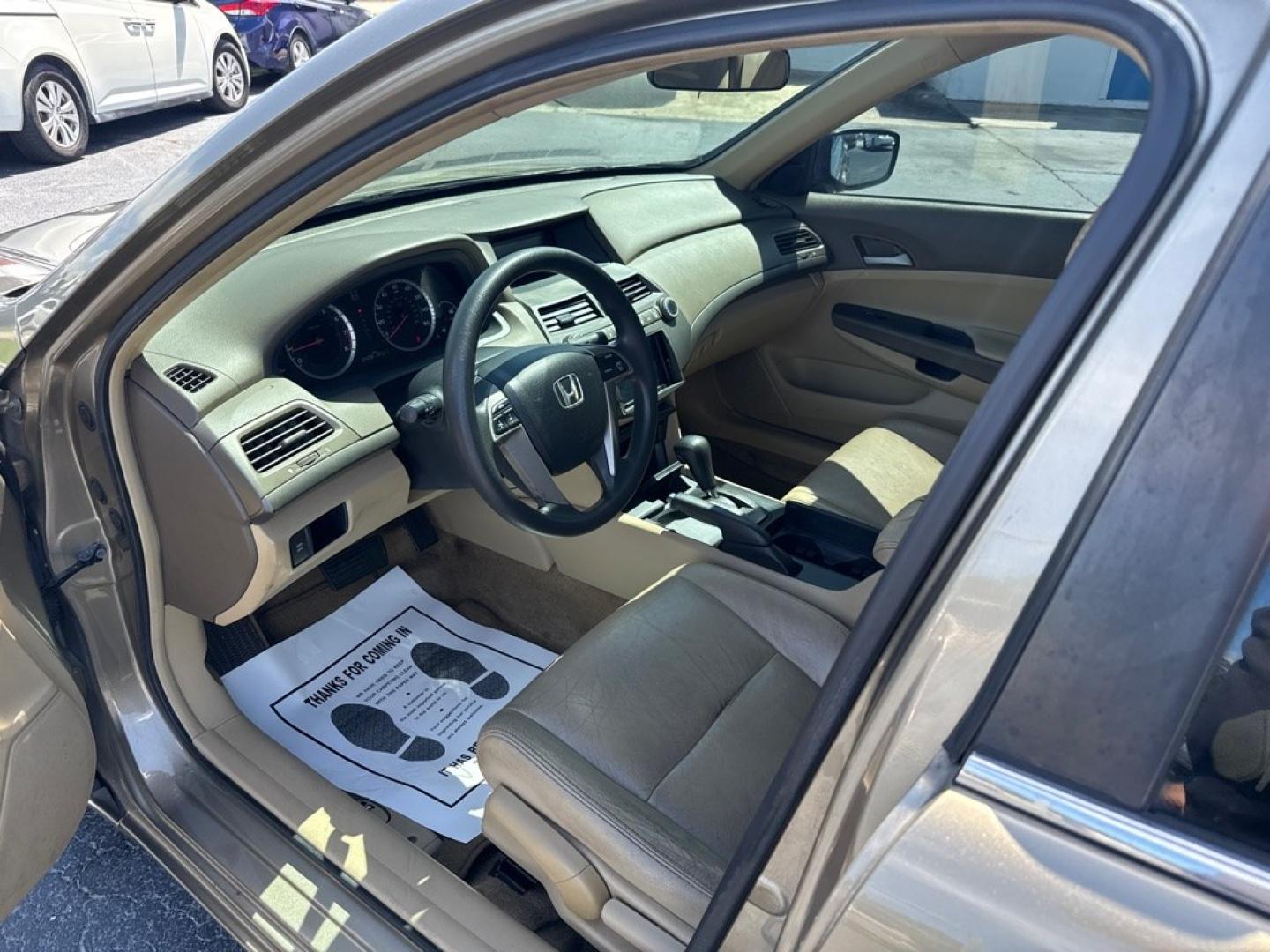 2009 TAN HONDA ACCORD LX (1HGCP26399A) with an 2.4L engine, Automatic transmission, located at 2929 9th St. West, Bradenton, 34205, (941) 242-2810, 27.473591, -82.570679 - Thanks for inquring into DriveNation USA! All vehicles listed can be viewed at www.drivenationusa.com for vehicle history reports and additonal info. We cannot quote any terms such as down payments or monthly payments without an application. You can apply directly at www.drivenationusa.com or by con- Photo#10