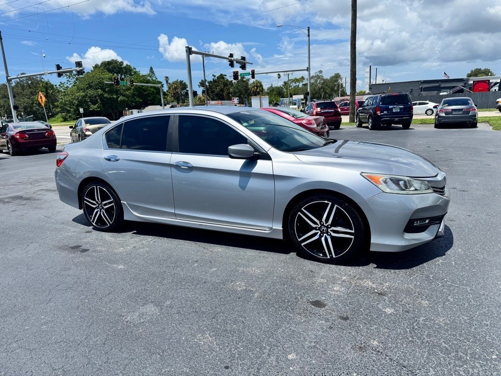 2016 SILVER HONDA ACCORD SPORT (1HGCR2F56GA) with an 2.4L engine, Continuously Variable transmission, located at 2929 9th St. West, Bradenton, 34205, (941) 242-2810, 27.473591, -82.570679 - Thanks for inquring into DriveNation USA! All vehicles listed can be viewed at www.drivenationusa.com for vehicle history reports and additonal info. We cannot quote any terms such as down payments or monthly payments without an application. You can apply directly at www.drivenationusa.com or by con- Photo#1