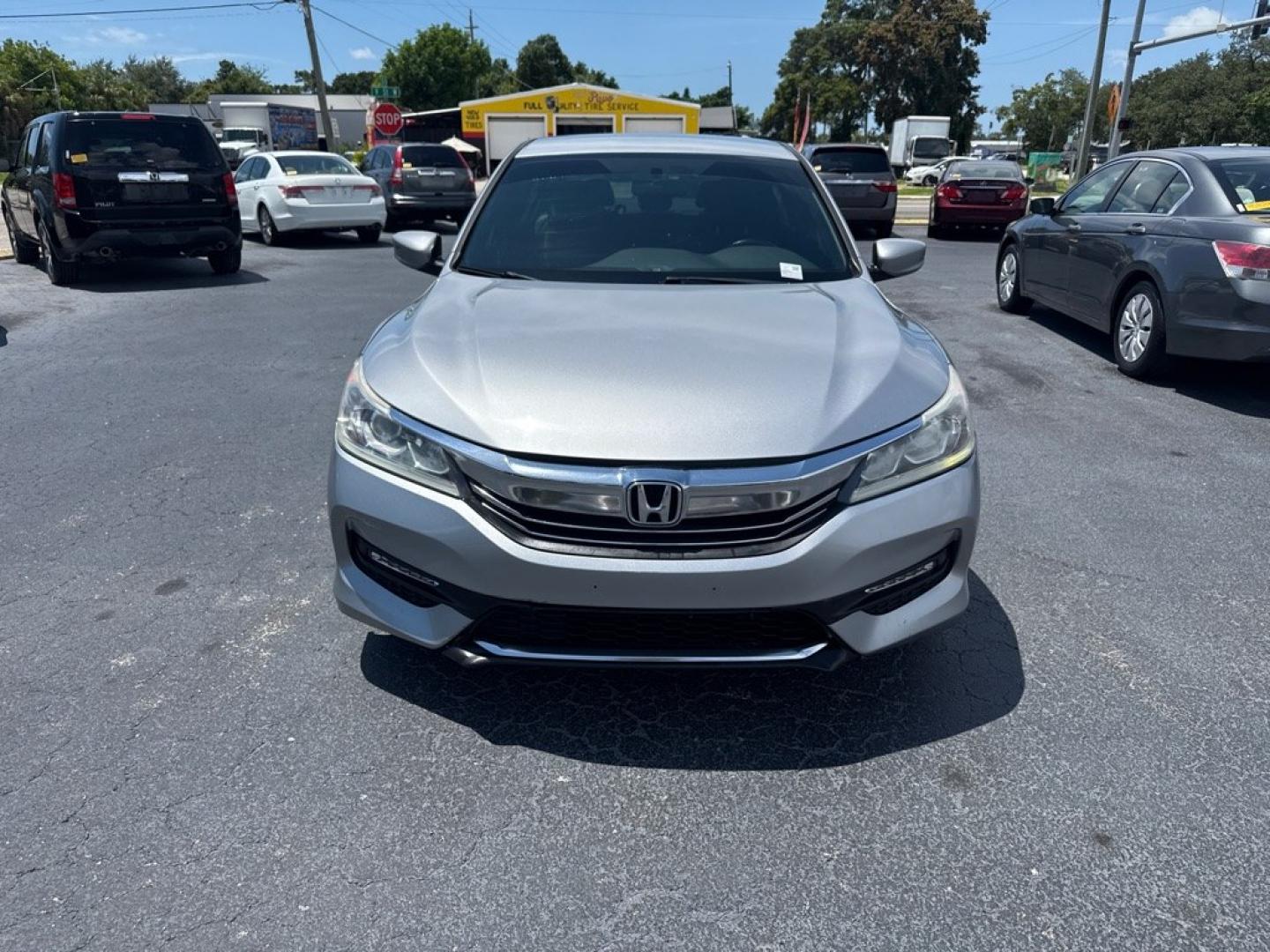2016 SILVER HONDA ACCORD SPORT (1HGCR2F56GA) with an 2.4L engine, Continuously Variable transmission, located at 2929 9th St. West, Bradenton, 34205, (941) 242-2810, 27.473591, -82.570679- Photo#2