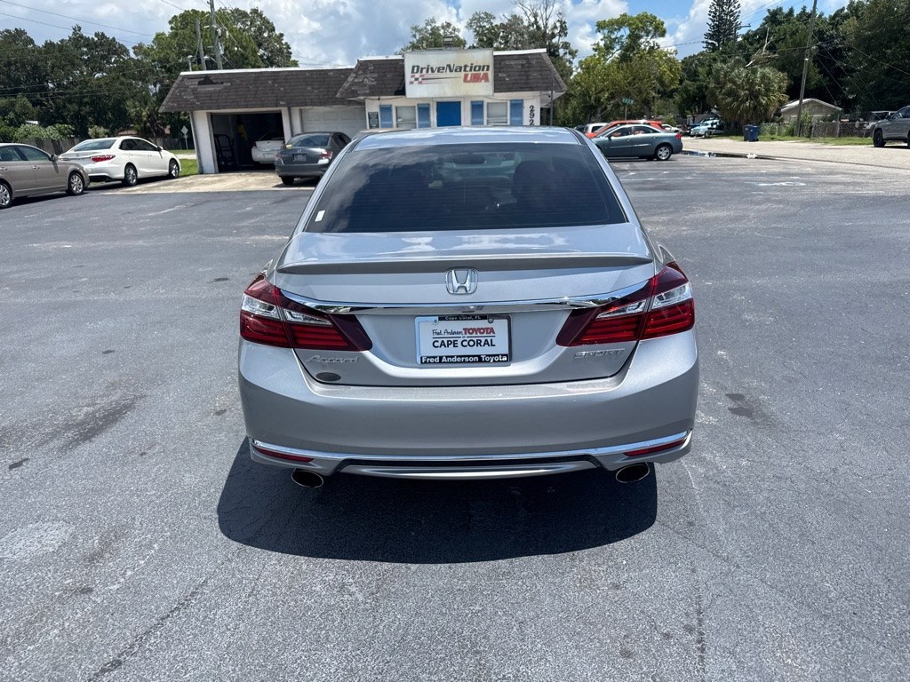 2016 SILVER HONDA ACCORD SPORT (1HGCR2F56GA) with an 2.4L engine, Continuously Variable transmission, located at 2929 9th St. West, Bradenton, 34205, (941) 242-2810, 27.473591, -82.570679 - Thanks for inquring into DriveNation USA! All vehicles listed can be viewed at www.drivenationusa.com for vehicle history reports and additonal info. We cannot quote any terms such as down payments or monthly payments without an application. You can apply directly at www.drivenationusa.com or by con- Photo#5