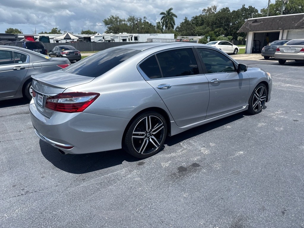 2016 SILVER HONDA ACCORD SPORT (1HGCR2F56GA) with an 2.4L engine, Continuously Variable transmission, located at 2929 9th St. West, Bradenton, 34205, (941) 242-2810, 27.473591, -82.570679 - Thanks for inquring into DriveNation USA! All vehicles listed can be viewed at www.drivenationusa.com for vehicle history reports and additonal info. We cannot quote any terms such as down payments or monthly payments without an application. You can apply directly at www.drivenationusa.com or by con- Photo#6